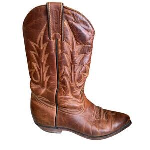 Boulet 1864 Cowboy Western Riding Boots Brown 6.5